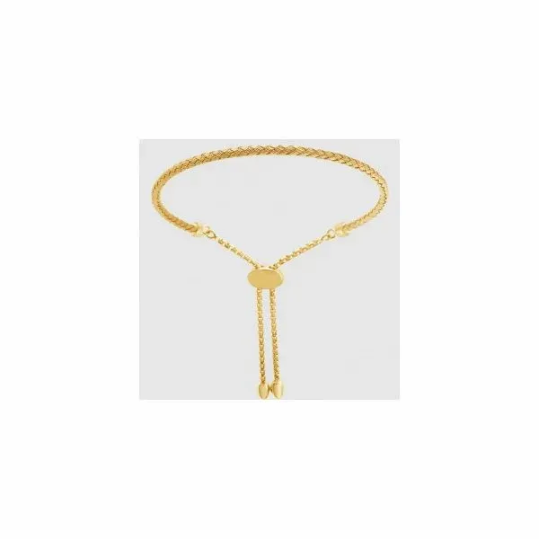 Lady's SS & Yellow Gold Plated Sandra 3mm Woven Friendship Bracelet Orin Jewelers Northville, MI