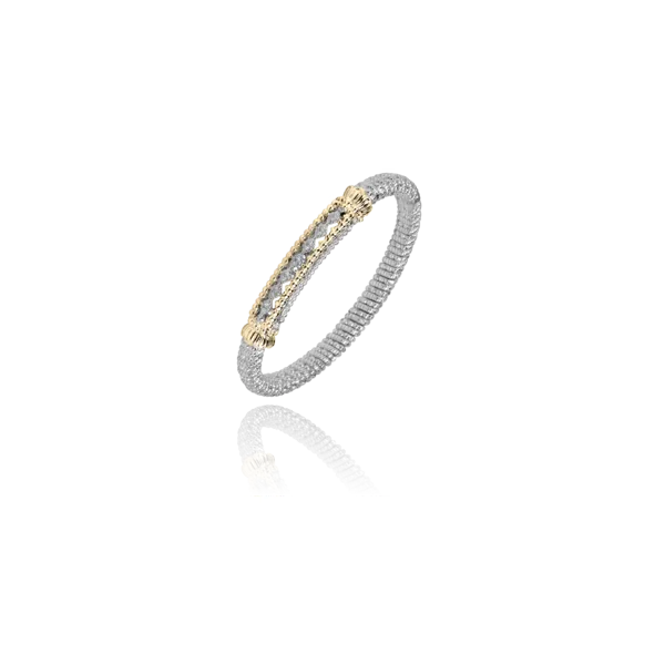 Lady's SS & 14K Yellow Gold 6mm Bracelet W/7 Diamonds Orin Jewelers Northville, MI