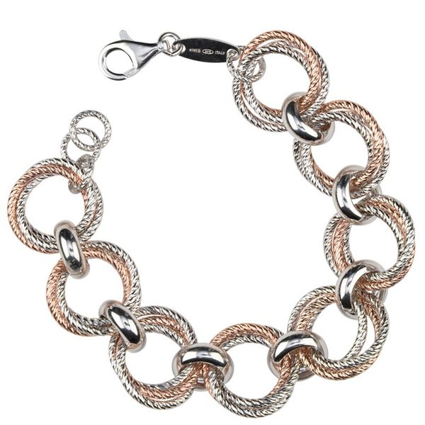 Lady's SS & Rose Gold Plated Love Knot Bracelet Orin Jewelers Northville, MI