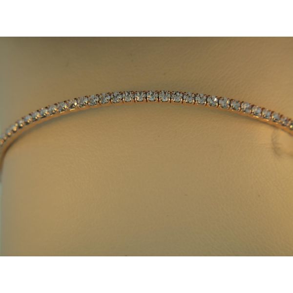 Metal Bracelet w/Swarovski Crystals, Single Row White Orin Jewelers Northville, MI
