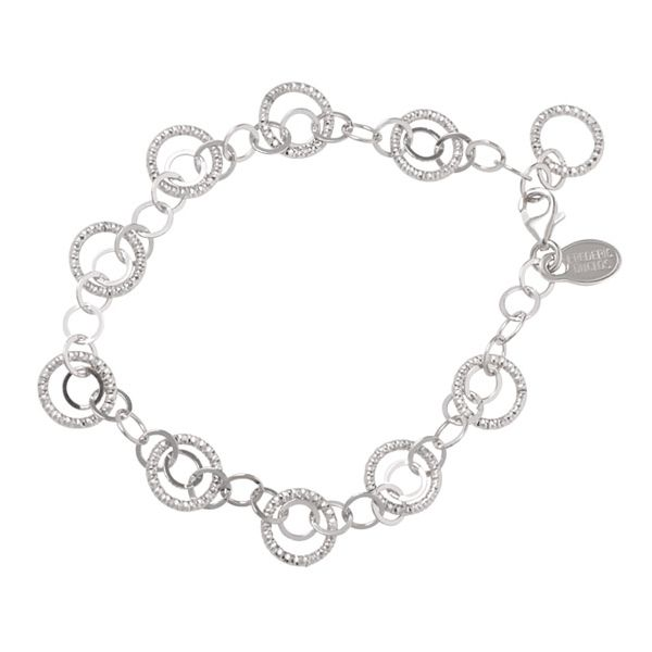 Lady's SS Multi Circle & Chain Kinship Bracelet by Duclos Orin Jewelers Northville, MI