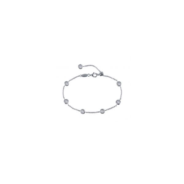 Lady's Sterling Silver & Rhodium Plated Adjustable Station Bracelet Orin Jewelers Northville, MI