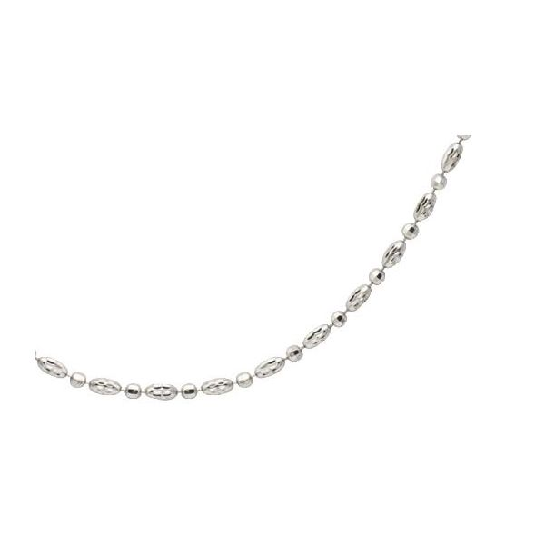 Lady's Sterling Silver Rhodium Plated Nebula Chain Anklet, 9
