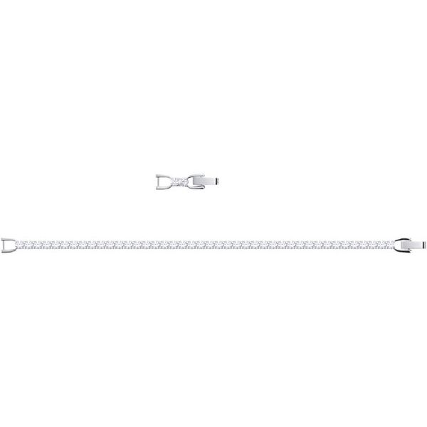 Swarovski Tennis Round Deluxe Bracelet, White, Rhodium Plating Orin Jewelers Northville, MI