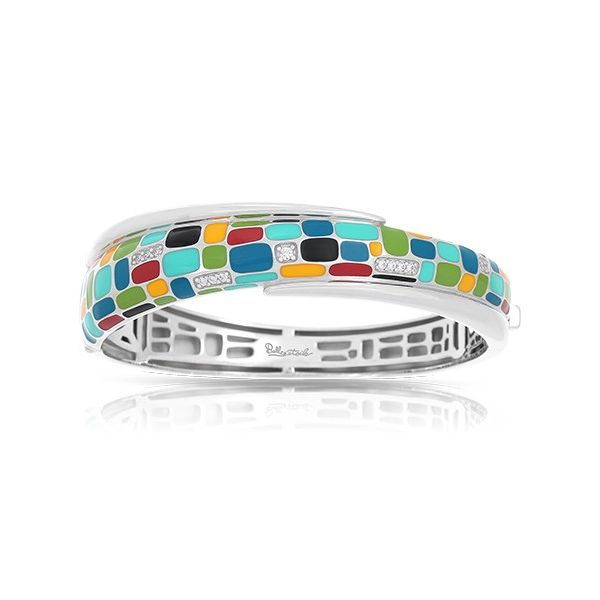 Sterling Silver Mosaica Bracelet With Multi-Color Enamel & Cubic Zirconias Orin Jewelers Northville, MI