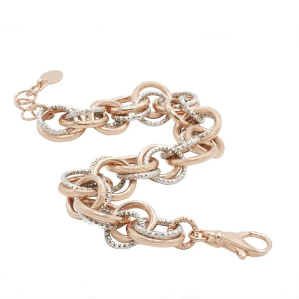 Sterling Silver And Rose Gold Plated Bracelet Orin Jewelers Northville, MI