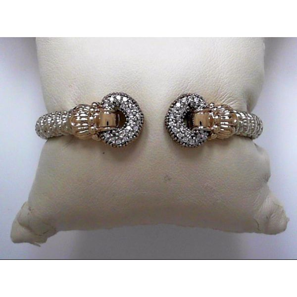 Sterling Silver & 14K Gold Bracelet With 40 Diamonds Orin Jewelers Northville, MI