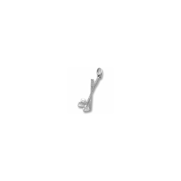 Sterling Silver Golf Clubs & Ball Charm Orin Jewelers Northville, MI
