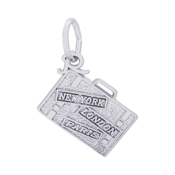Sterling Silver Suitcase Charm Orin Jewelers Northville, MI