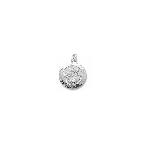 Sterling Silver St. Christopher Charm Orin Jewelers Northville, MI