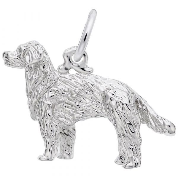 Sterling Silver Golden Retriever Dog Charm Orin Jewelers Northville, MI