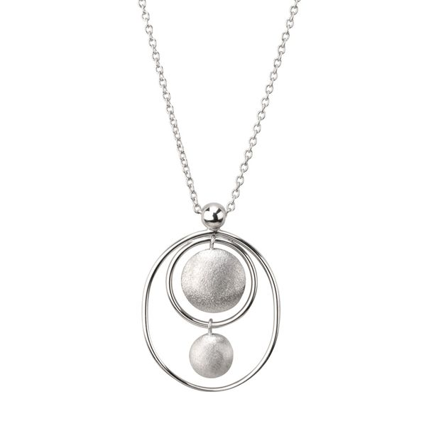 Lady's Sterling Silver Duo Faced Necklace Orin Jewelers Northville, MI