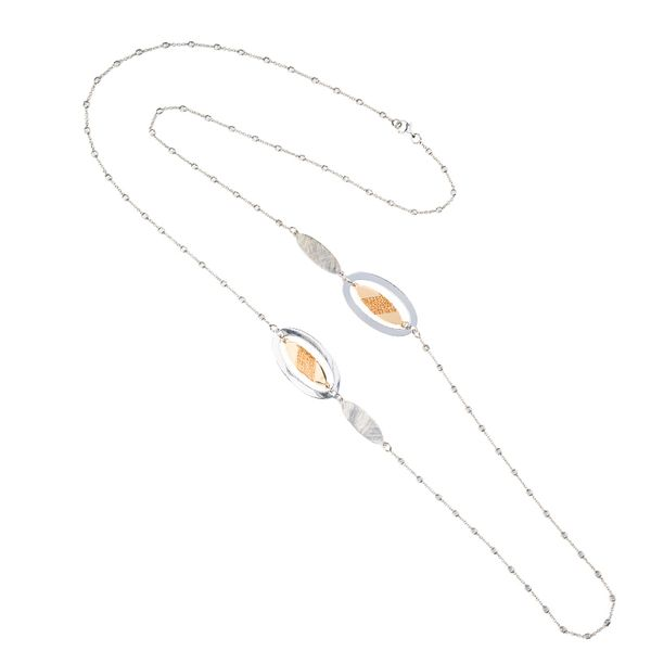 Lady's Sterling Silver & Yellow Gold Plated Dreamer's Necklace Orin Jewelers Northville, MI