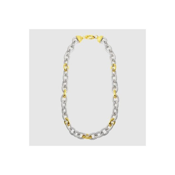 Lady's SS & Yellow Gold Plated Ducale Necklace Orin Jewelers Northville, MI