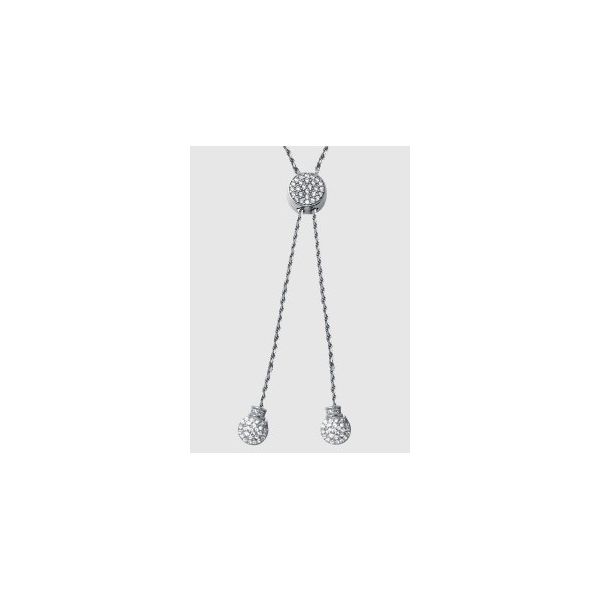 Lady's SS & Rhodium Plated Giselle Sphere Bolo Necklace Orin Jewelers Northville, MI