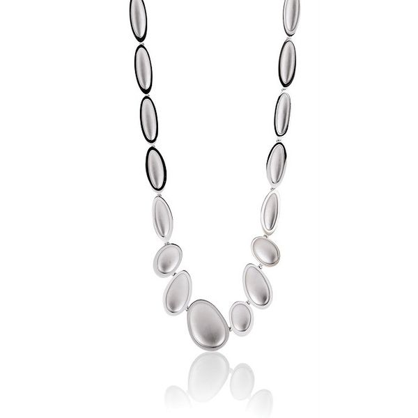 Lady's Sterling Silver & Rhodium Plated Necklace Orin Jewelers Northville, MI