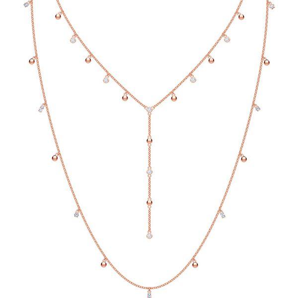 Swarovski Penélope Cruz Moonsun Long Necklace, White, Rose gold plating Orin Jewelers Northville, MI