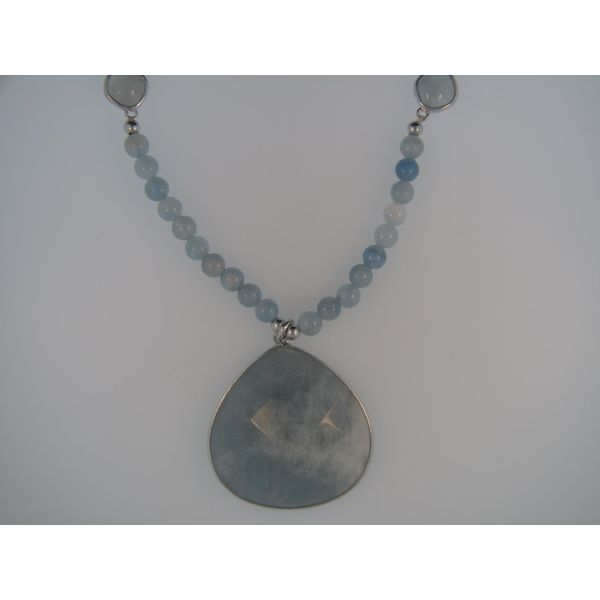 Lady's Sterling Silver Pendant W/95 Aquamarines Orin Jewelers Northville, MI