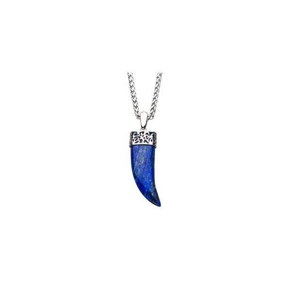 Lapis Lazuli Claw Stainless Steel Pendant Orin Jewelers Northville, MI