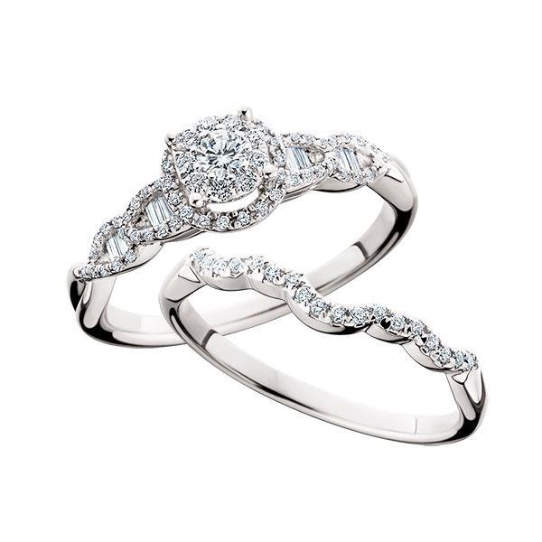 ENGAGEMENT RING AND WEDDING BAND SET Parkers' Karat Patch Asheville, NC