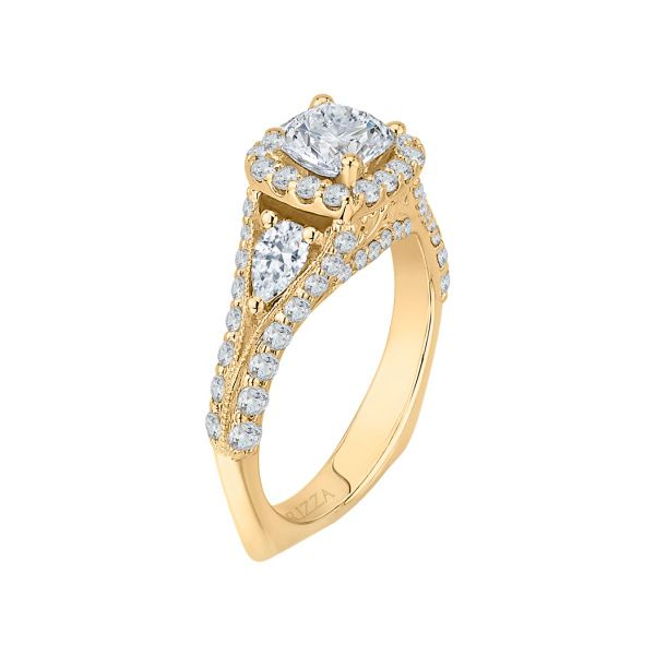 YELLOW GOLD ENGAGEMENT RING SETTING Image 2 Parkers' Karat Patch Asheville, NC