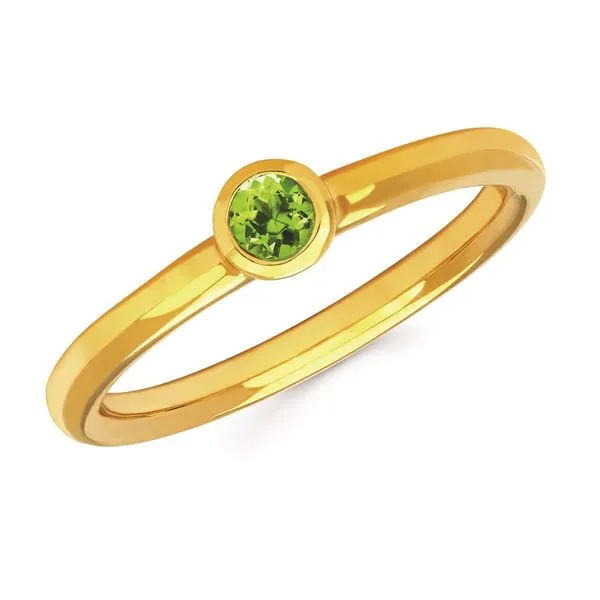 STERLING SILVER PERIDOT RING Image 2 Parkers' Karat Patch Asheville, NC