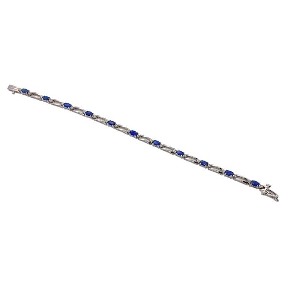 Natural Blue Sapphire & Diamond Bracelet Parkers' Karat Patch Asheville, NC