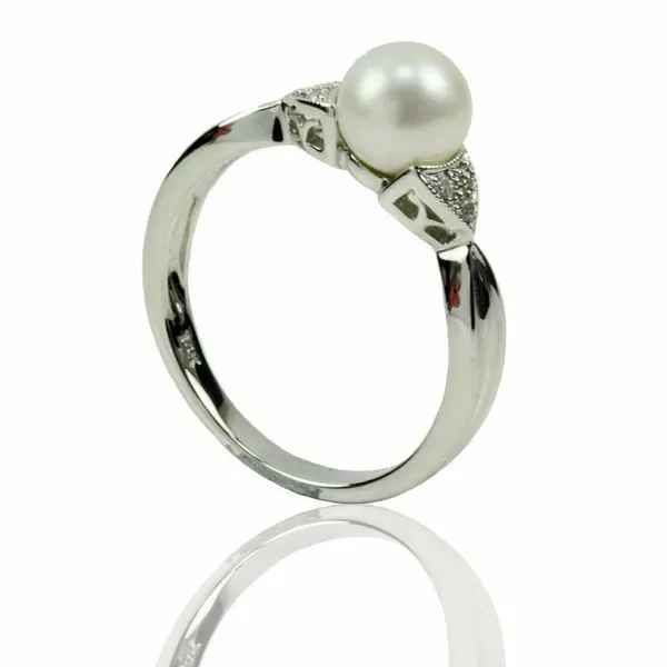 WHITE GOLD FRESHWATER PEARL RING Parkers' Karat Patch Asheville, NC