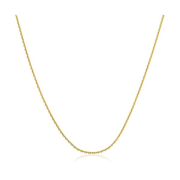 14K Yellow Gold 0.87 mm D/C cable chain - 18 inches Paul Bensel Jewelers Yuma, AZ