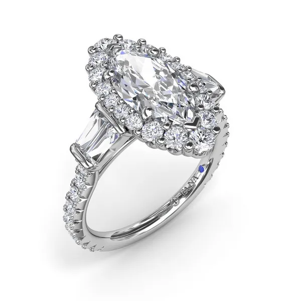 Fana Marquise Halo Engagement Ring Setting Peter & Co. Jewelers Avon Lake, OH