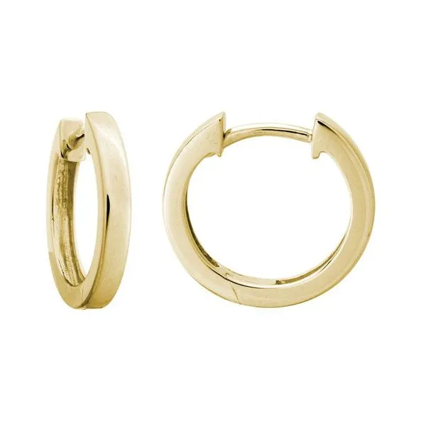 14K Yellow Gold Hinged Hoop Earrings Peter & Co. Jewelers Avon Lake, OH