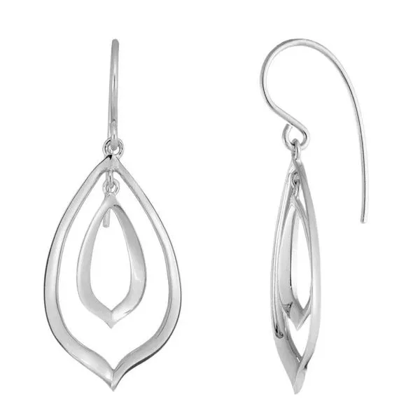 Double Pointed Teardrop Dangle Earrings Peter & Co. Jewelers Avon Lake, OH