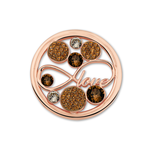Mi Moneda Stainless Steel Rosegold Plated Open Disc P.J. Rossi Jewelers Lauderdale-By-The-Sea, FL