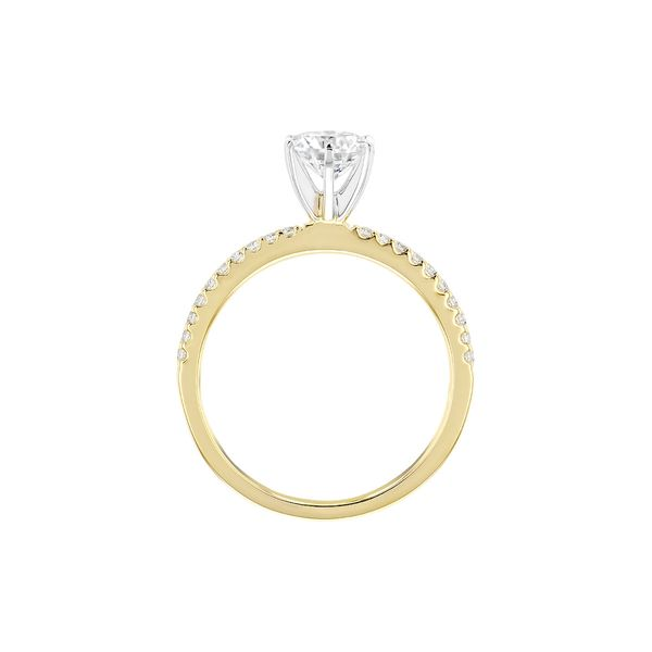 14K Yellow Gold Ladies Semi Mount Engagement Ring Image 2 Puckett's Fine Jewelry Benton, KY