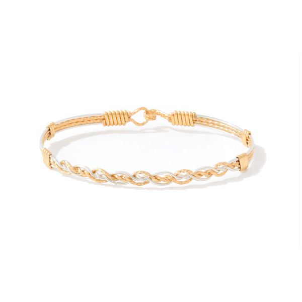 Ronaldo Unconditional Bracelet, 14K Gold Artisan Wire & Silver, 7.75" Puckett's Fine Jewelry Benton, KY