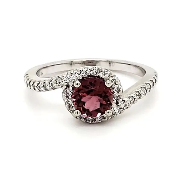14K White Gold Pink Tourmaline & Diamond Ring Quality Gem LLC Bethel, CT