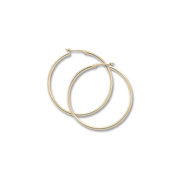 14K Yellow Gold Large Hoop Earrings Quality Gem LLC Bethel, CT