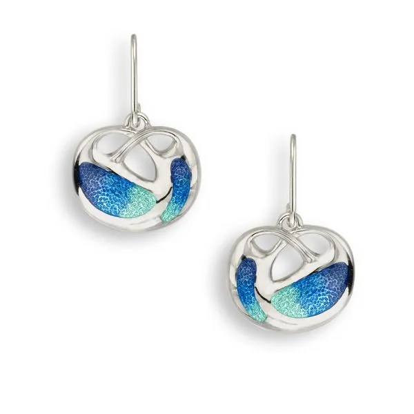 Sterling Silver Enamel Celtic Dangle Earrings Quality Gem LLC Bethel, CT
