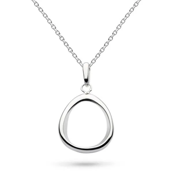 Sterling Silver Coast Shore Medium Sandblast Necklace Quality Gem LLC Bethel, CT