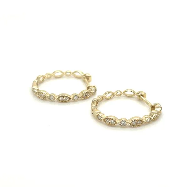 Diamond hoops Quenan's Fine Jewelers Georgetown, TX