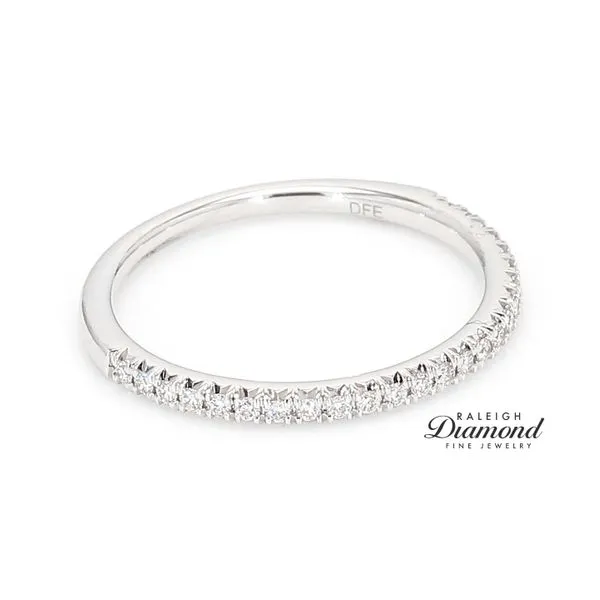 14K White Gold 0.15ctw Diamond Wedding Band Image 3 Raleigh Diamond Fine Jewelry Raleigh, NC