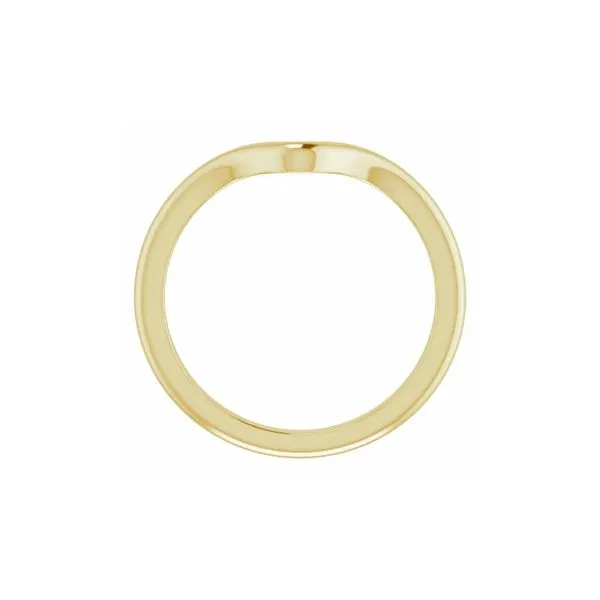 14K Yellow Gold High Polish Finish Contoured Band Size 7 Image 3 Raleigh Diamond Fine Jewelry Raleigh, NC