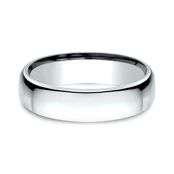 10K White Gold Euro Comfort Fit 5.5mm Satin Finish Size 7.5 Raleigh Diamond Fine Jewelry Raleigh, NC