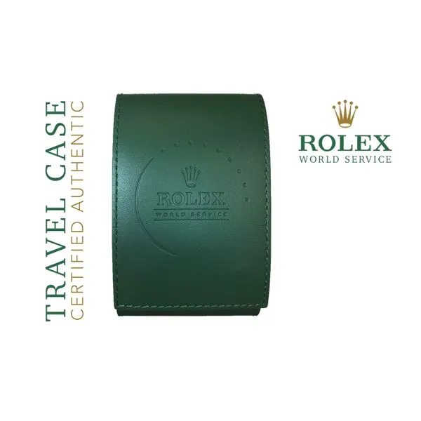 Authentic Rolex Watch World Service Travel Case Green Leather Raleigh Diamond Fine Jewelry Raleigh, NC