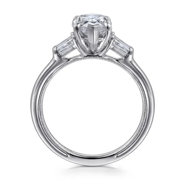 White Gold Three Stone Pear Ring Image 4 Rasmussen Jewelers Spanish Fork, UT