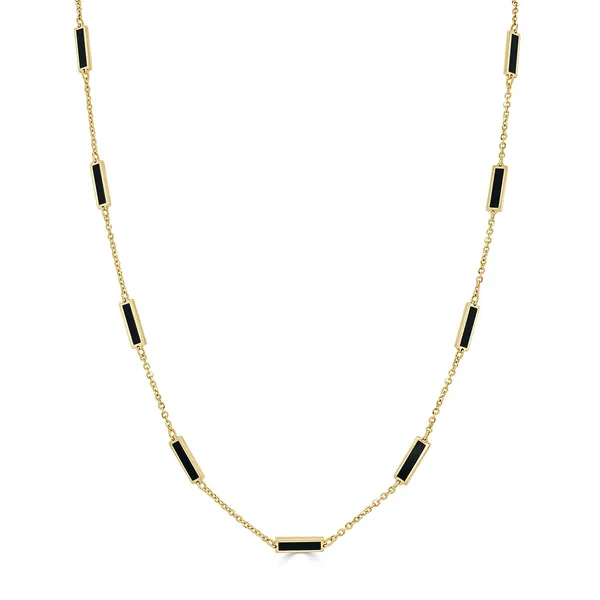 Black Onyx Station Necklace Redlands Jewelers Redlands, CA