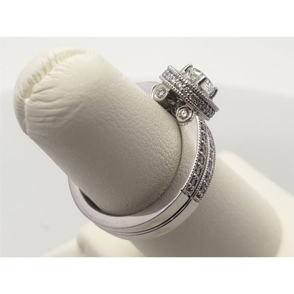 14k white gold and diamond wedding set Image 3 Roberts Jewelers Jackson, TN