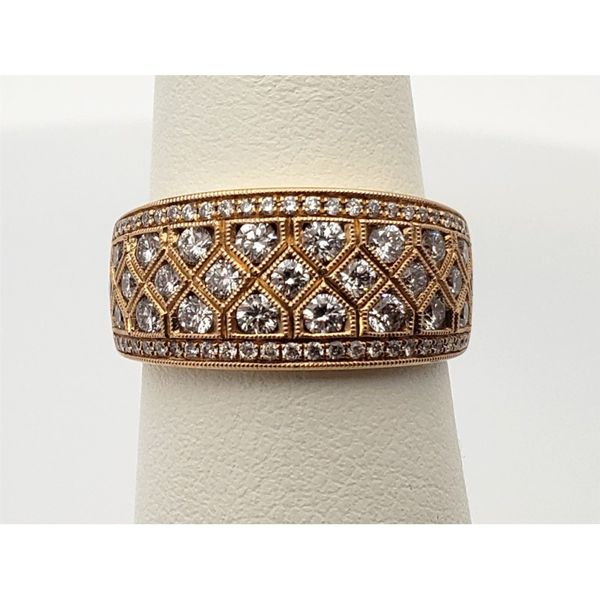 18k rose gold and diamond fashion ring Roberts Jewelers Jackson, TN