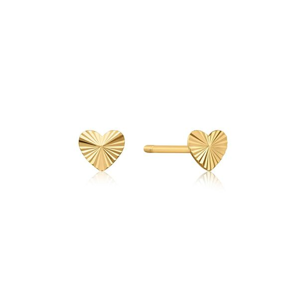 14kt Gold Heart Stud Earrings Roberts Jewelers Jackson, TN