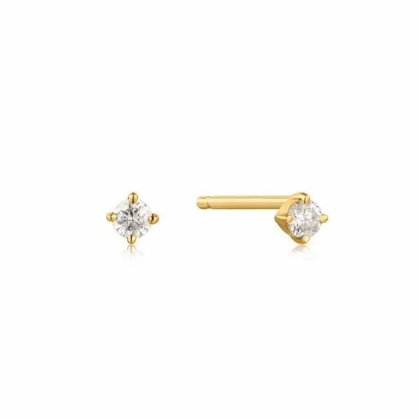 14kt Gold Natural Diamond Stud Earrings Roberts Jewelers Jackson, TN